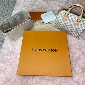 Authentic Louis Vuitton Speedy 25 Damier Azur